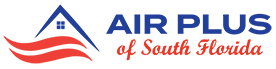 Air Plus of South Florida logo with text: Serving Broward, Palm Beach, and Martin Counties
